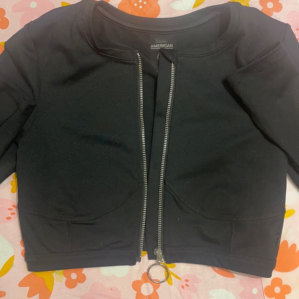 Super comfy structured long sleeve top GOOD AMERICAN brand.